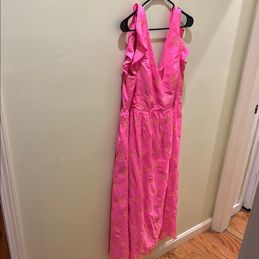 Pink Sleeveless Maxi Dress